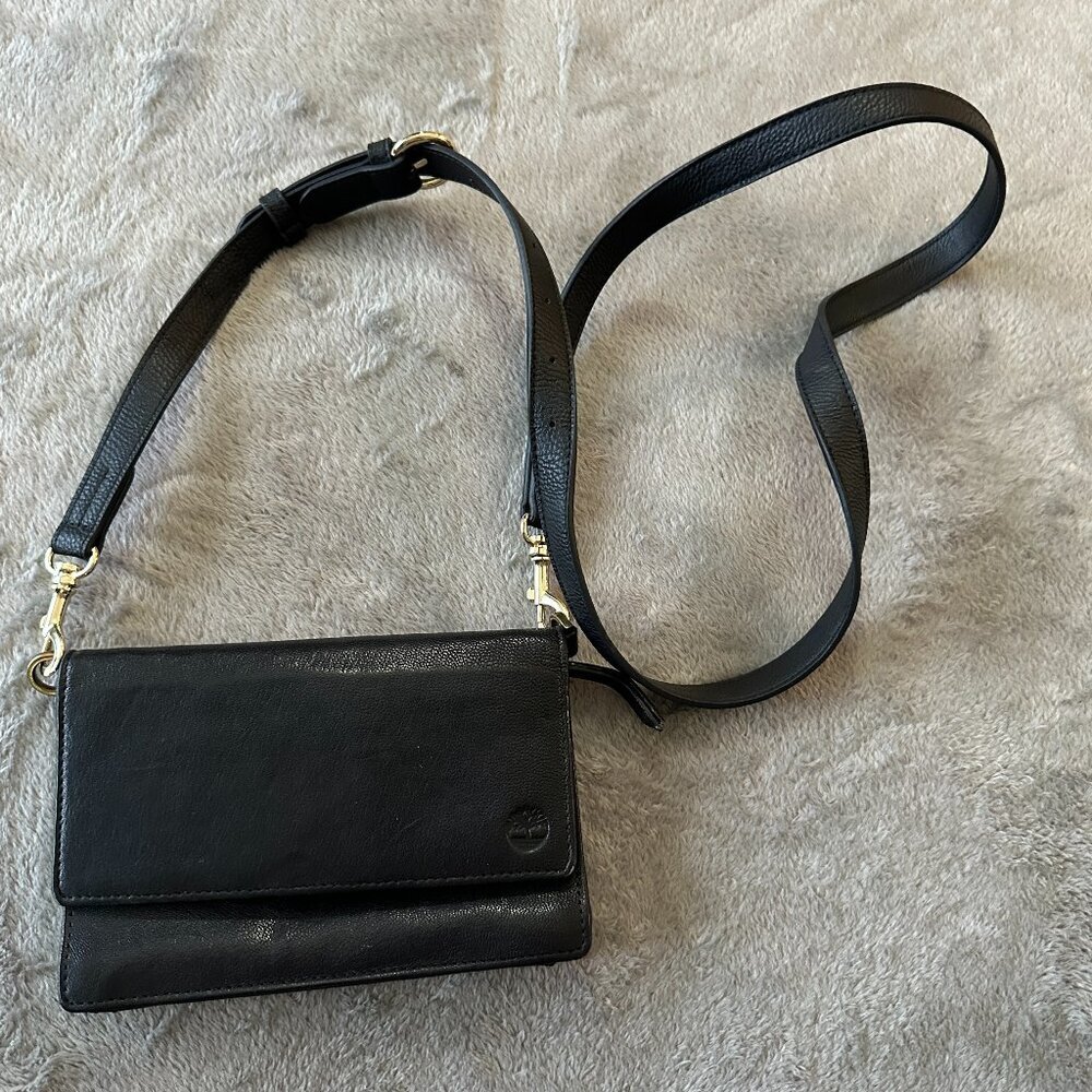Timberland Black Purse Phone Holder Crossbody Wallet Handbag